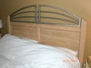 Queen Bed - includes frame,  headboard and boxspring