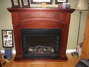 Remote control electric fireplace